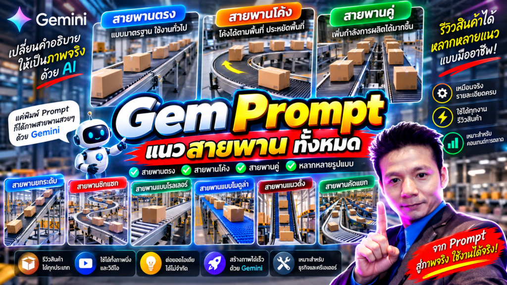 Gem Prompt แนว สายพรานตรง สายพานโค้ง สายพานคู่ ทั้งหมด