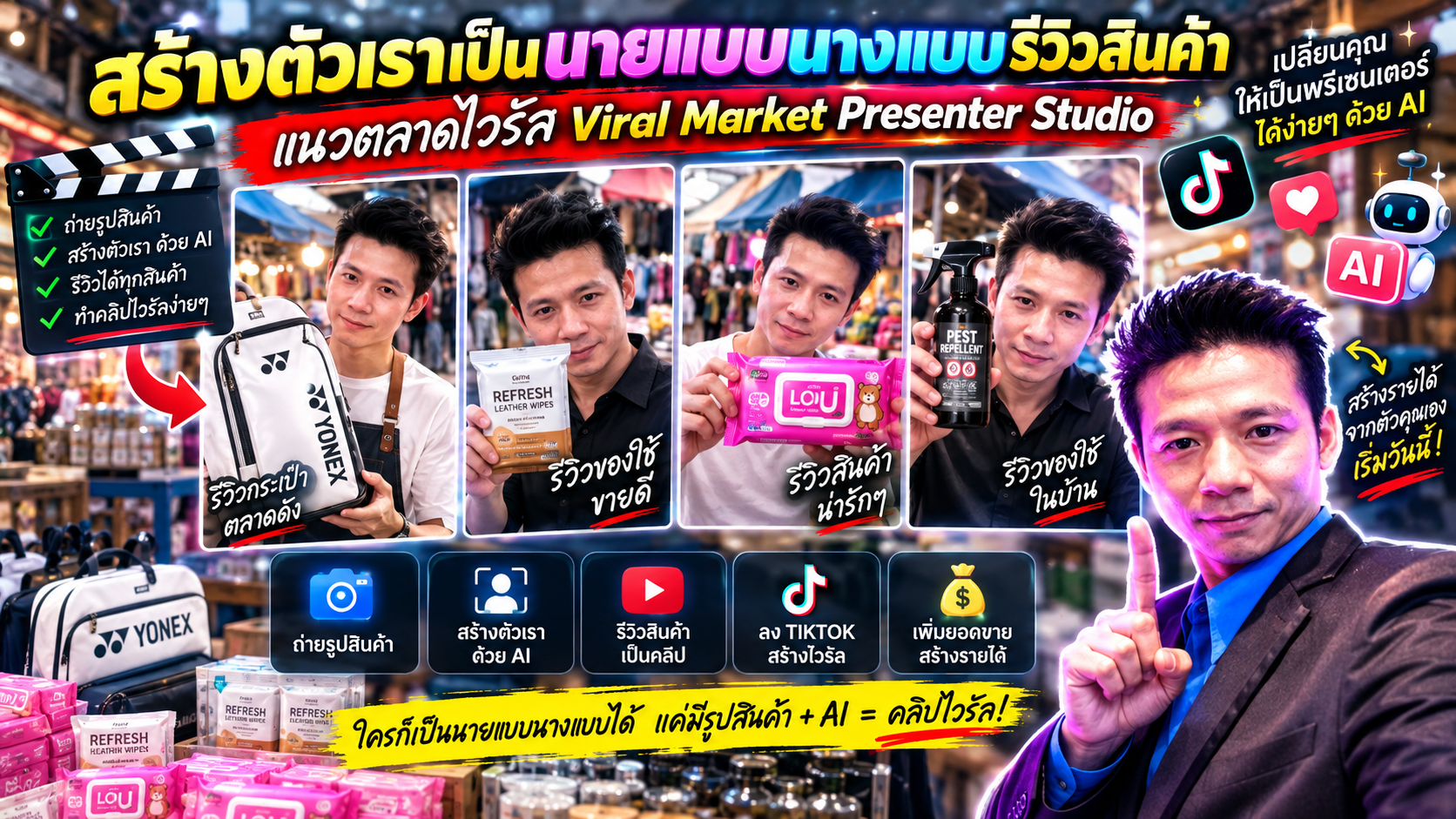 Gem #9 Viral Market Presenter Studio
